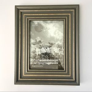 Taupe / Gray Distressed 5x7 Picture Frame by Studio Decor